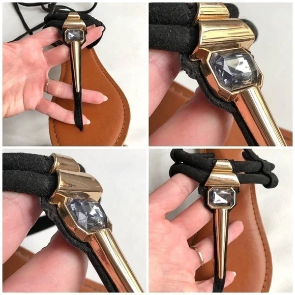 ASOS Fix It Embellished Tie Up Sandals - Picture 8 of 8